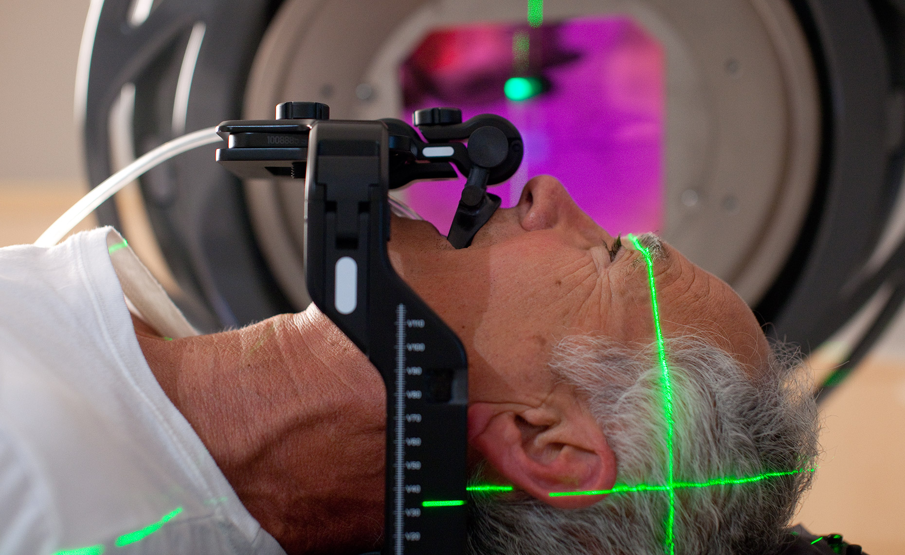 Editorial commercial photography of radiotherapy treatment in  hospital.