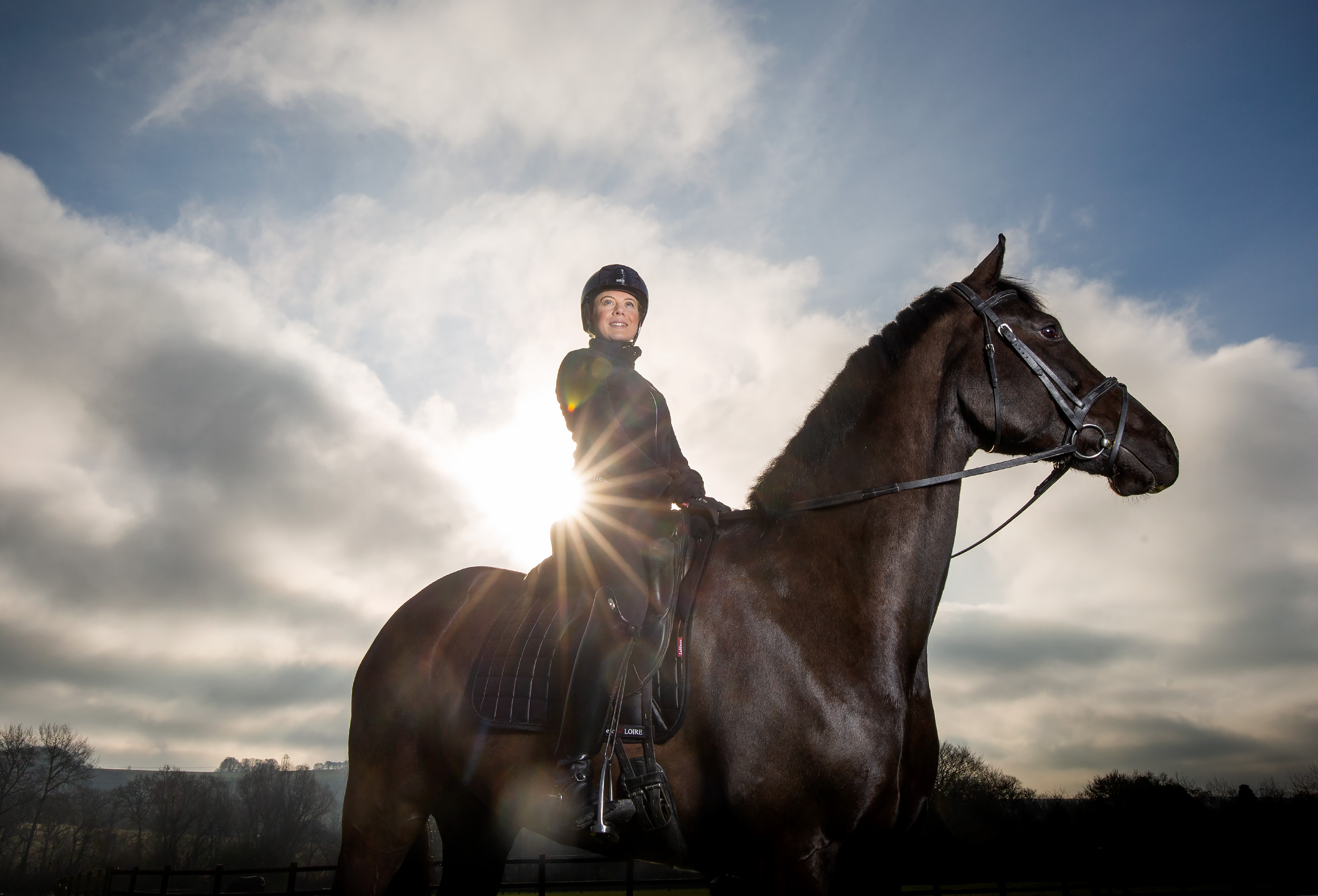 Editorial Portrait Photography of British Eventing rider Mollie Summerland